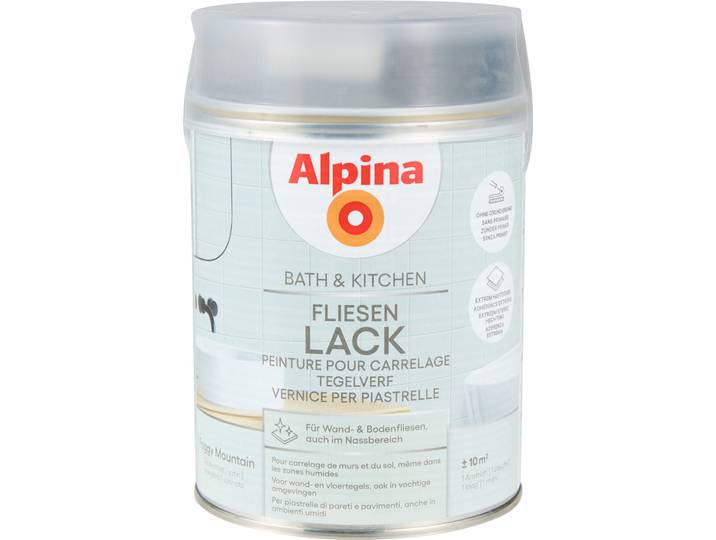 Alpina Bath & Kitchen Fliesen-Lack Foggy Mountain 0,75 l