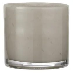 IB Laursen Topf Venecia durchgefärbtes Glas, Höhe 10, Ø 10 cm, grau