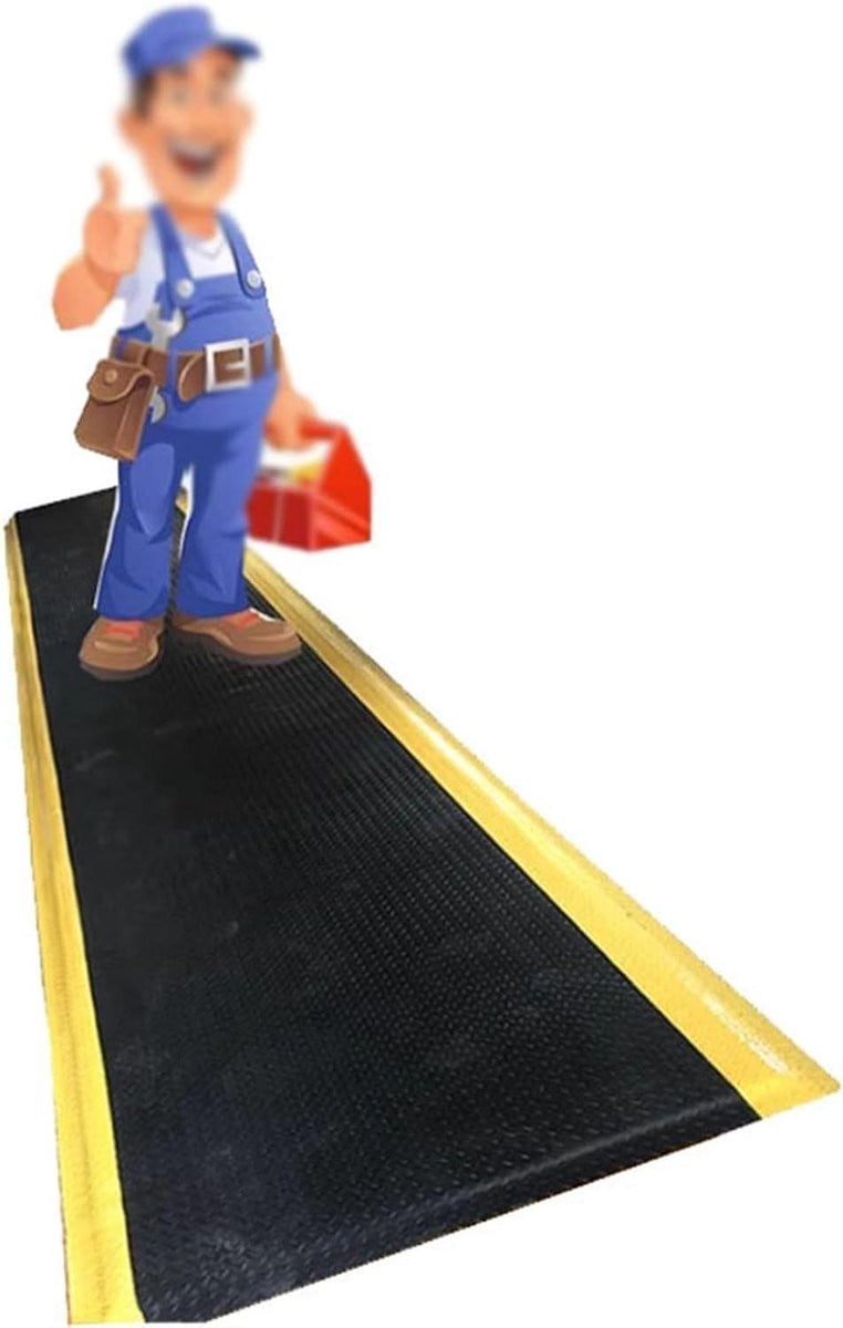 Antistatische anti-vermoeidheidsmat voor professionals, zwart, B/D/H: 50 x 30 x 2 cm