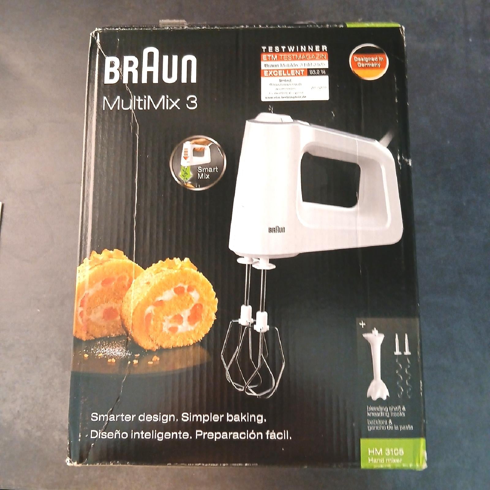 Braun MultiMix 3 HM 3105 handmixer met 5 snelheidsstanden