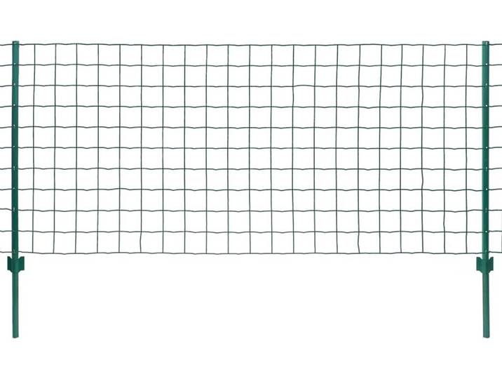 vidaXL Metallzaun Stahl 20 x 1,5 m Grün