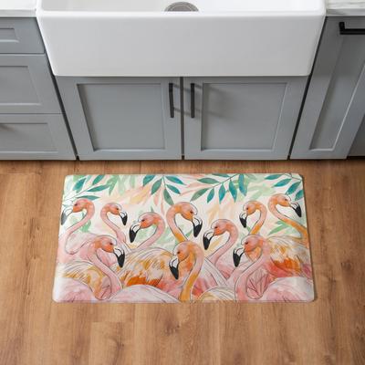 Evergreen "Palm Beach Flamingo Anti-Fatigue Door Mat - 30"" x 18"""