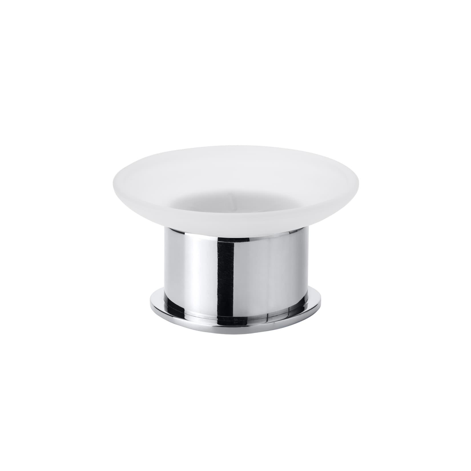 Brillantbad BOMEGA Glasseifenkorb freistehend Messing Chrom poliert 110x60x110 mm für Bad & Küche >> Freistehend anwendbar