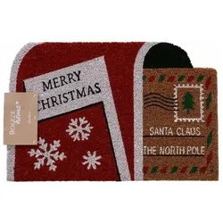 Boltze Home, Fussmatte, Boltze Fussmatte North Pole, Produkttyp: Weihnachtsdeko, Detailfarbe: Rot, Weiss (60 x 40 cm)