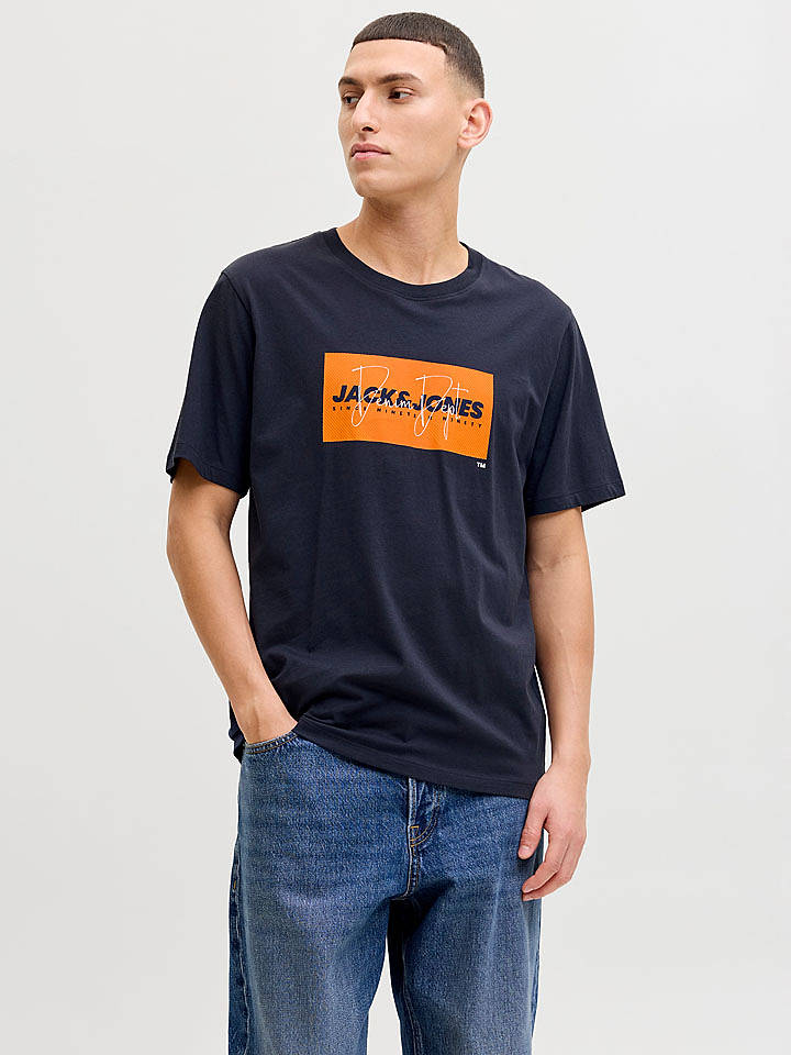 Jack & Jones Shirt "Cole" in Dunkelblau - L