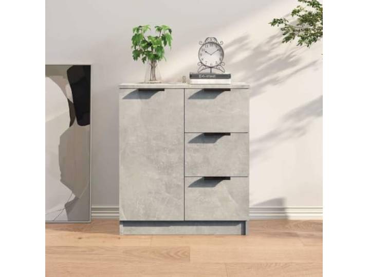 HEFZGDB Minimalistisches Sideboard für Wohnzimmer aus Holzwerkstoff mit glatter Oberfläche, multifunktionales Sideboard mit Wandhalterung und großer Stauraumkapazität, modernes