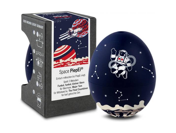 Küchentimer PiepEi Singende Eieruhr Space , blau (dunkelblau), Wecker, Küchentimer