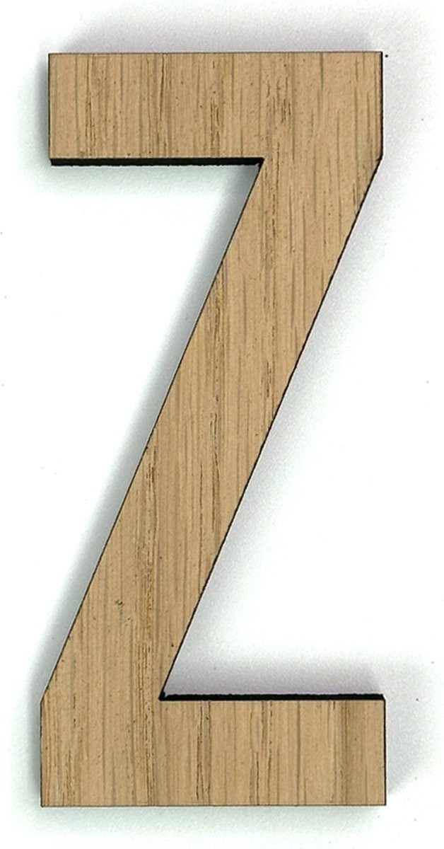 MGM Trading Houten letter Z - Hoogte: 10 cm