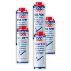 5x Schmiermittel LIQUI MOLY 6173 Seilfett Korrosionsschutz Unterbodenschutz 1 Liter