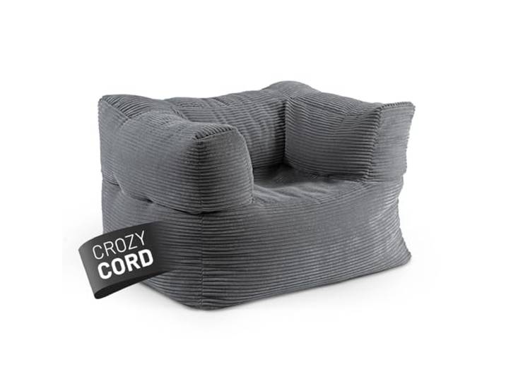 Lumaland Modular Sessel - Cord-Reihe Indoor Sitzsack mit Softer Struktur, ideal Modulen Bean Bag für Wohnzimmer & Co. - 96x72x70 cm