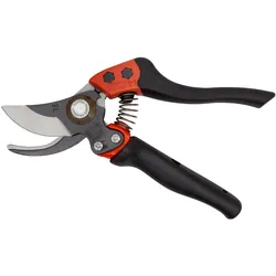 Bahco, Gartenschere, ERGO Mittelgrosse 20-mm-Bypass-Rebscheren mit Rollgriff mit Elastomerbeschichtung für Linkshänder
