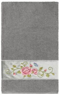 Authentic Hotel and Spa 100% Turkish Cotton Rebecca Embellished Bath Towel