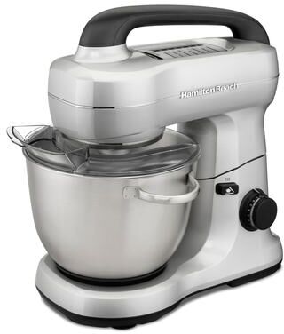 Hamilton Beach 4 Qt. 7-Speed Tilt Head Stand Mixer Silver