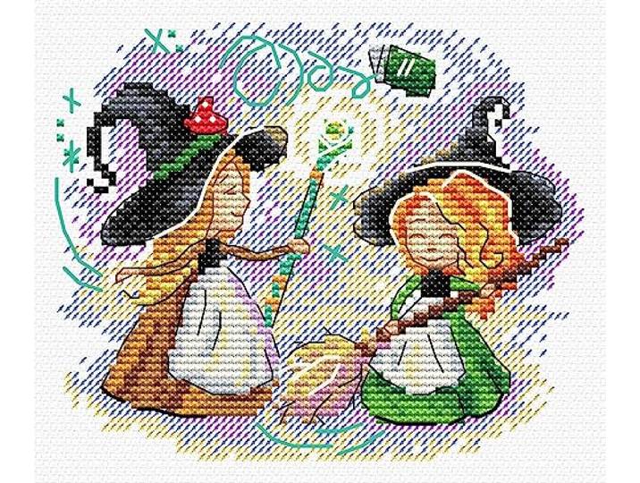 MP Studia Kruissteek Borduurpakketten voor Volwassenen en Beginners Herfst - Magic Cleaning 11x13cm/4.33x5.12 14ct.