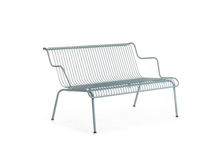 MAGIS banc bas pour l'extérieur SOUTH (Bleu ciel - Acier verni)