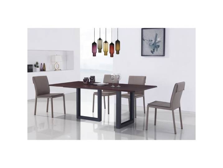 Table à manger rectangulaire design en bois - Veneto - DESIGNETSAMAISON