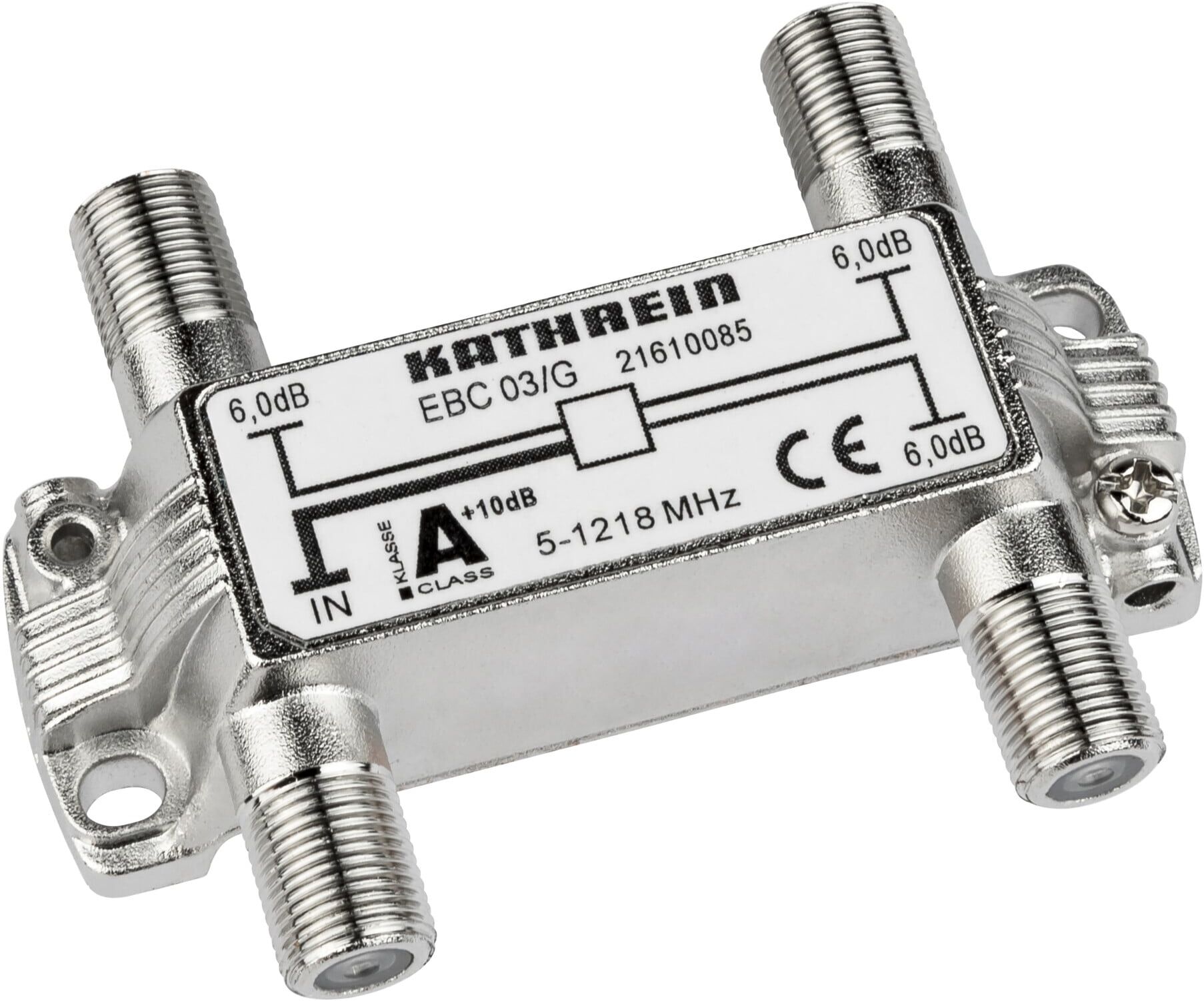 Kathrein Verteiler 3f. 5-1218 MHz 6dB EBC 03/G (21610085)