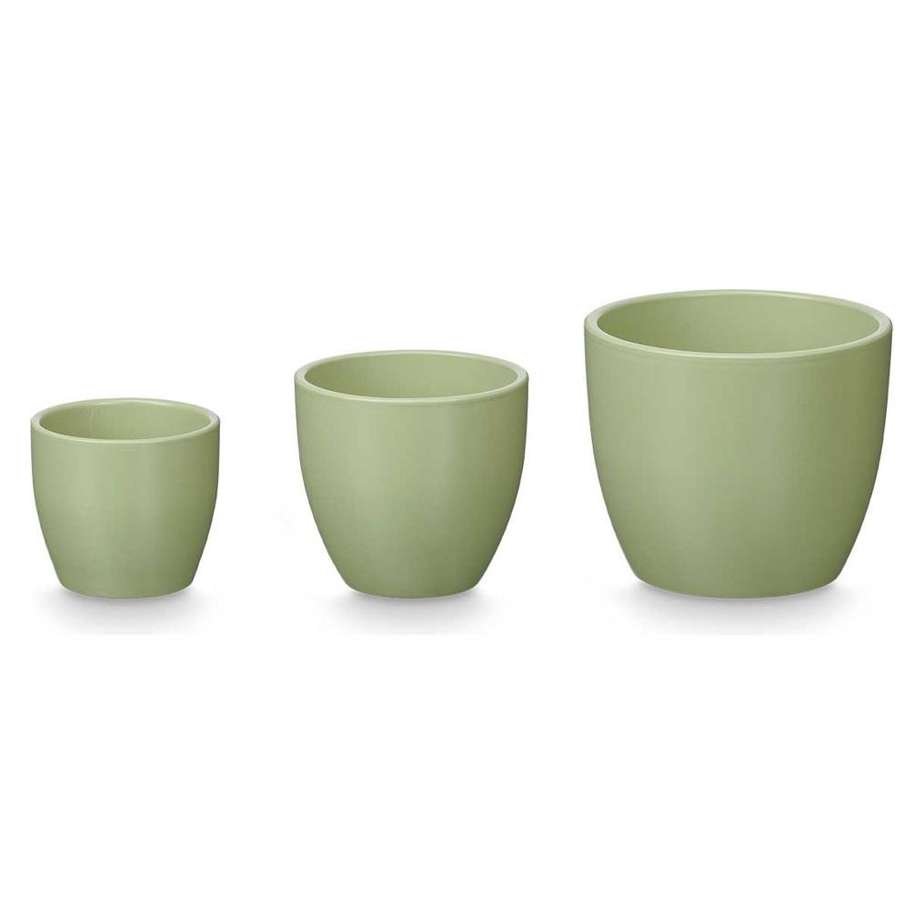 Ibergarden Satz 3 gewölbte Töpfe 14 17 22cm matt mint (14 x 19 cm) (58132876)