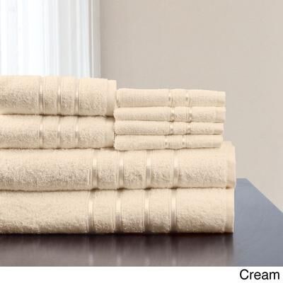 Plush Bathroom Towels - 8-Piece 100% Cotton Set by Windsor Home