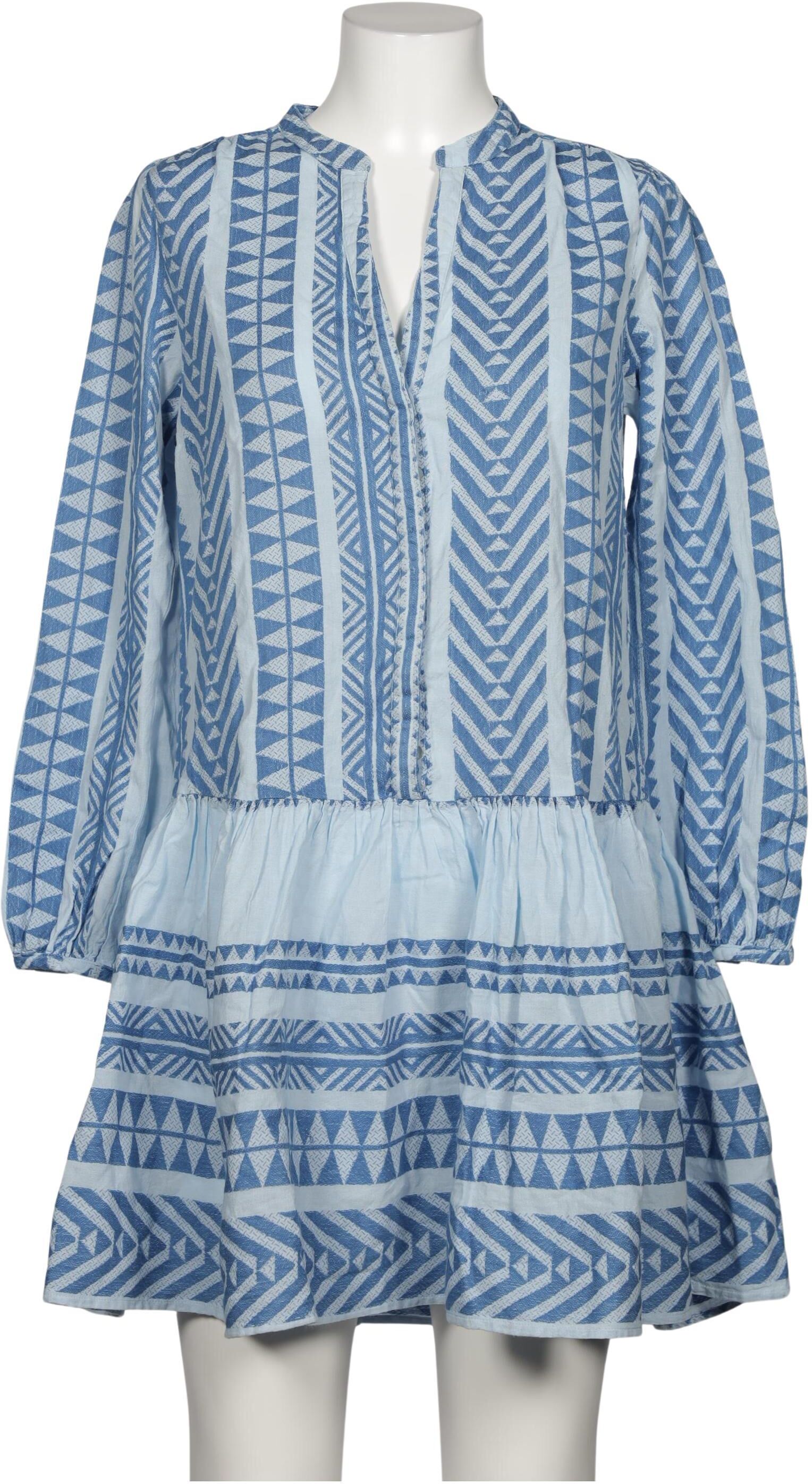 NEO Noir Damen Kleid, Blau, Gr. M, Viskose / Baumwolle - Second Hand