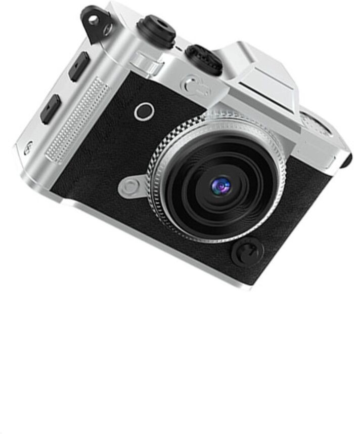 INF Mini-Digitalkamera mit echtem 1080P und 2K-Aufnahme, 1.47 inch HD-Bildschirm, eingebauter 200mAh Akku, USB Type-C, microSD Schwarz