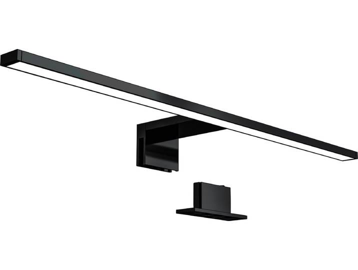 B.K.LICHT - LED Spiegellamp - zwart - badkamerlamp - spiegelverlichting - l:60cm - IP44 - 4.000K - 8W LED
