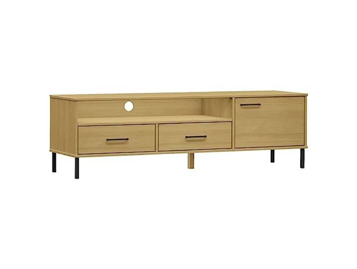 Makastle TV-Schrank Braun Massivholz Kiefer 158x40x46,5 cm