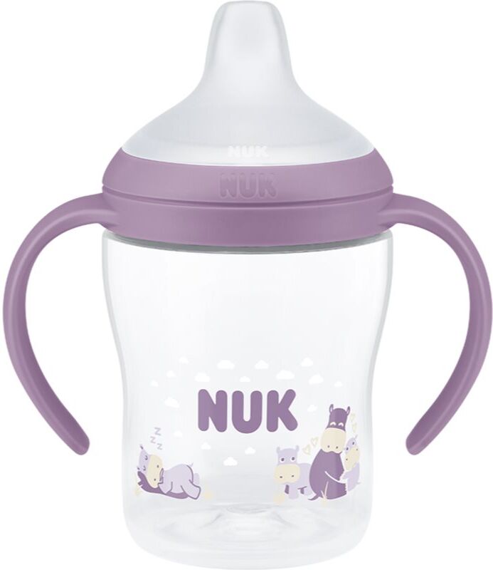 NUK Perfect Match Hippo biberon d’apprentissage avec contrôle de la température 6m+ 1 pcs