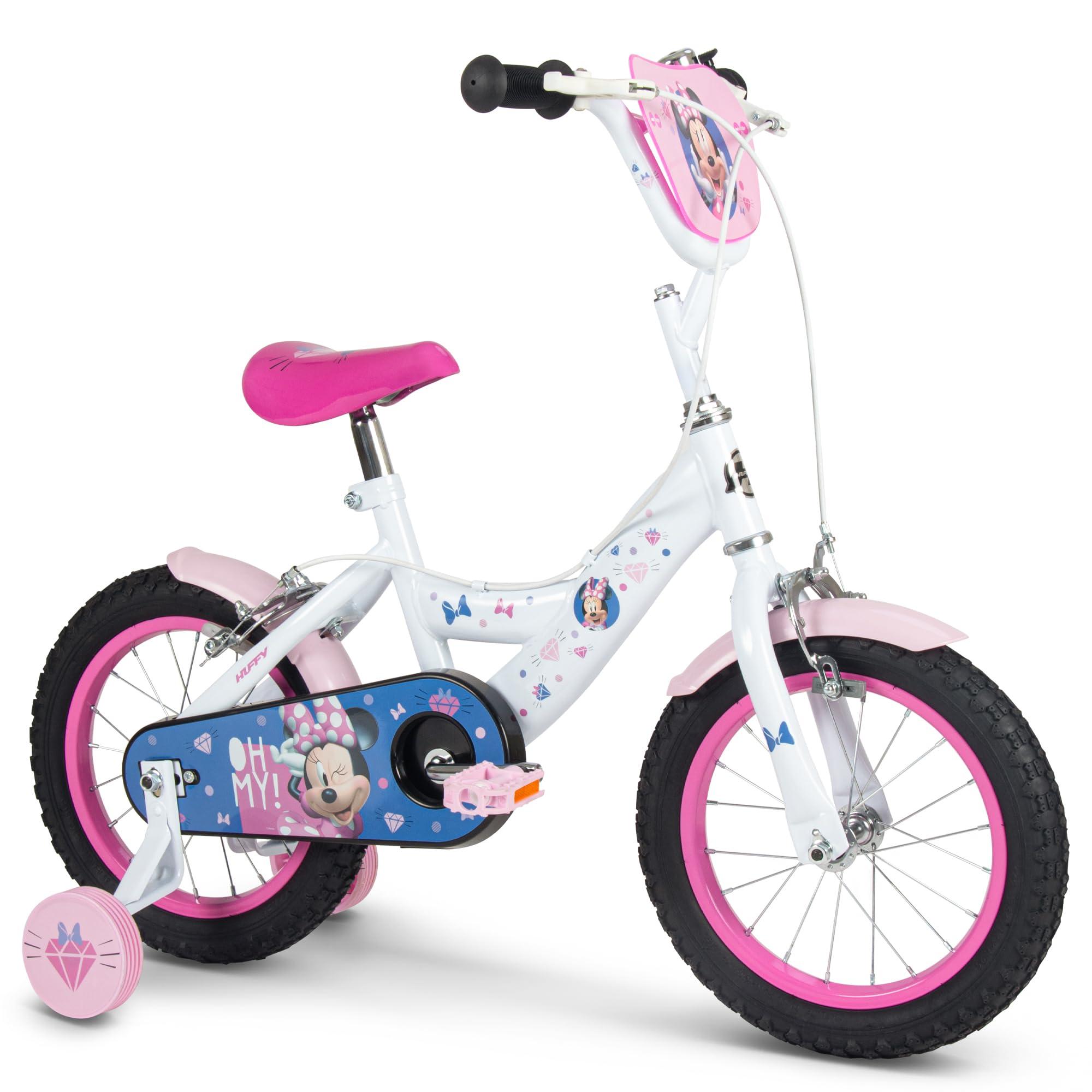 Kinderfahrrad 14 Zoll Minnie Mouse mit Stützrädern
