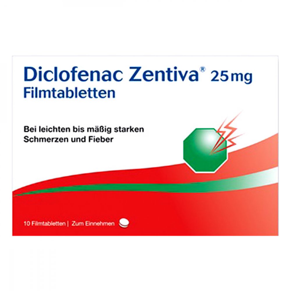 Zentiva Pharma GmbH Diclofenac Zentiva 25mg 10273621