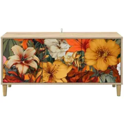 vidaXL, TV Möbel, TV-Schrank GENNEP 102 x 33 x 50 cm Sonoma Holzwerkstoff (33 x 102 x 50 cm)
