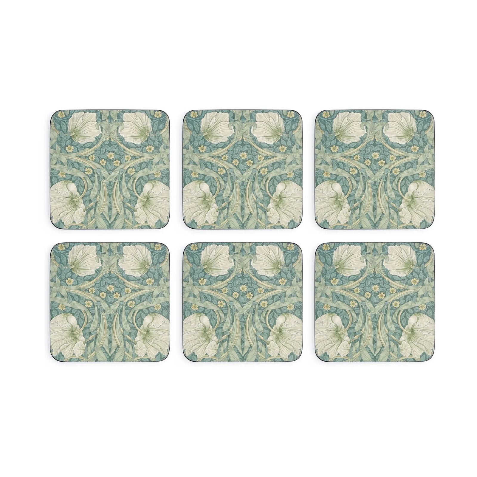 Pimpernel Morris & Co Pimpernel onderzetters 6-pack Green, blue