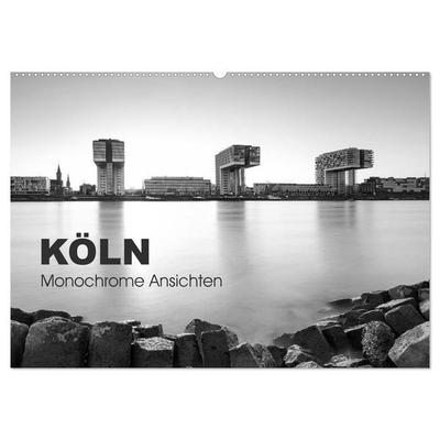 Köln - monochrome Ansichten (Wandkalender 2027 DIN A2 quer), CALVENDO Monatskalender