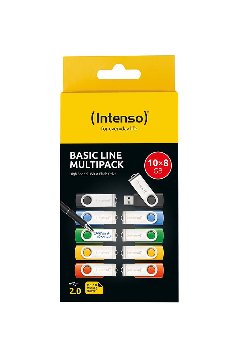 Intenso Basic Line Multipack USB-Sticks 10x 8 GB 3503561