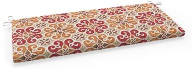 Pillow Perfect Outdoor/Indoor T-Spun Polyester Bench Cushion, Weather Resistant, Fade Resistant