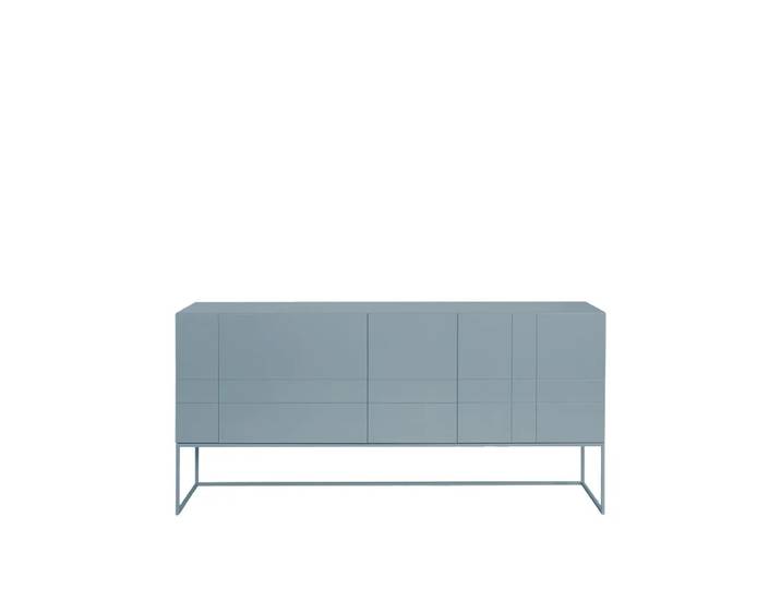 Asplund Kilt Light 180 table d appoint nordic blue, 3 portes, 2 tiroirs'