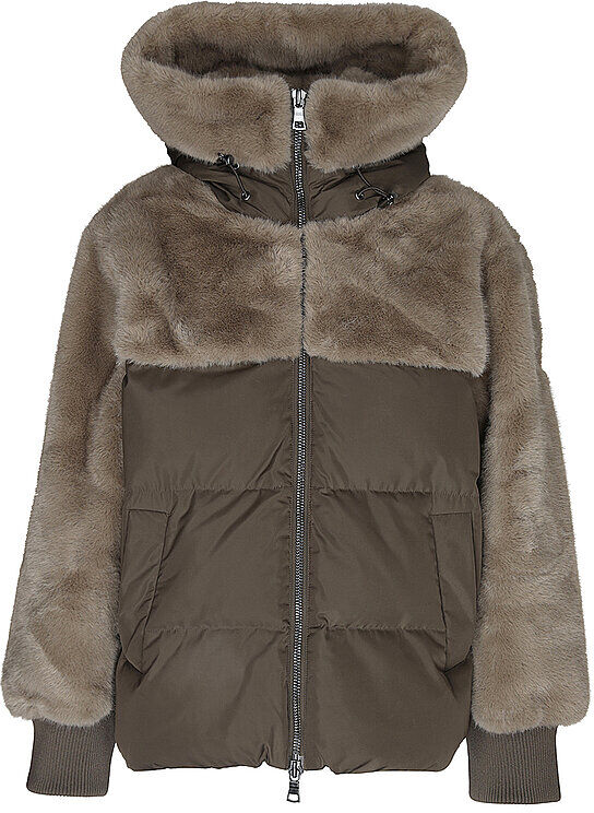 NO.1 COMO Steppjacke in Felloptik ZUMA beige   XS XS