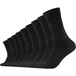 CAMANO Herren Socken Online comfort cotton Socks 9p, Größe 39-42 in Schwarz Schwarz