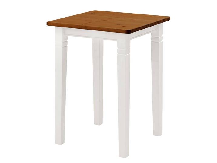 Bartisch 120cm Weiß/Kiefer Weiß/Kiefer Bernstein
