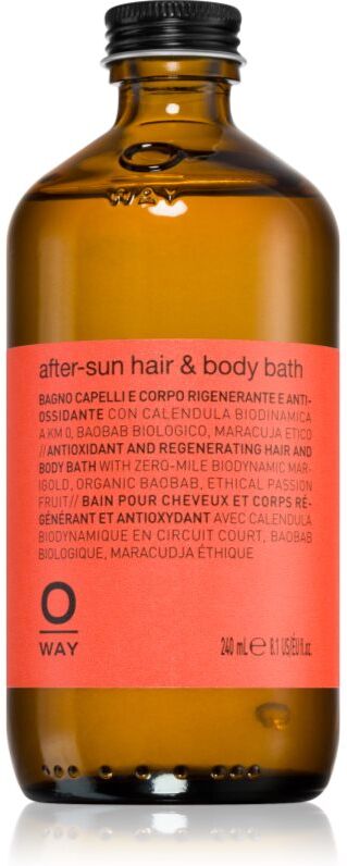 Oway SunWay Hair & Body Bath shampoing après-soleil pour cheveux et corps 240 ml