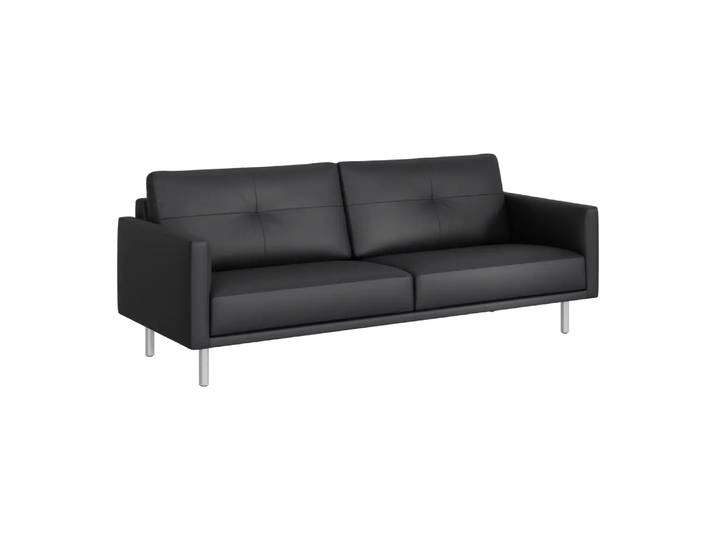 Einzelsofa I-Monia, Intertime, rancho schwarz la, Leder
