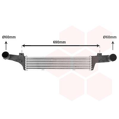 Van Wezel Ladeluftkühler [Hersteller-Nr. 30004224] für Mercedes-Benz