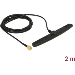 DELOCK GSM-Antenne SMA 2,5dBi 2.00m Klebemontage