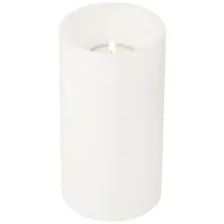 EDZARD Dauerkerze Cornelius Deep (Höhe 15 cm, ø 8 cm), weiß, Teelichthalter hitzebeständig 90°