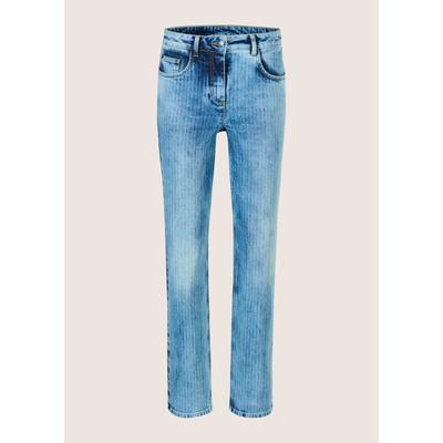 Regular-fit-Jeans MADELEINE "Jeans High Waist Five-Pocket-Jeans", Damen, Gr. 19, N + K Gr, beige (bleached), Obermaterial: 99% Baumwolle CO. 1% Elasthan EL., Jeans
