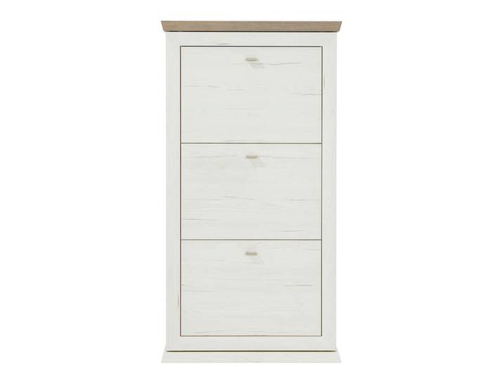 Hom`in Schuhkipper, Grau, Weiß, 70x134.5x22.5 cm, Beimöbel erhältlich, Garderobe, Schuhaufbewahrung, Schuhkipper