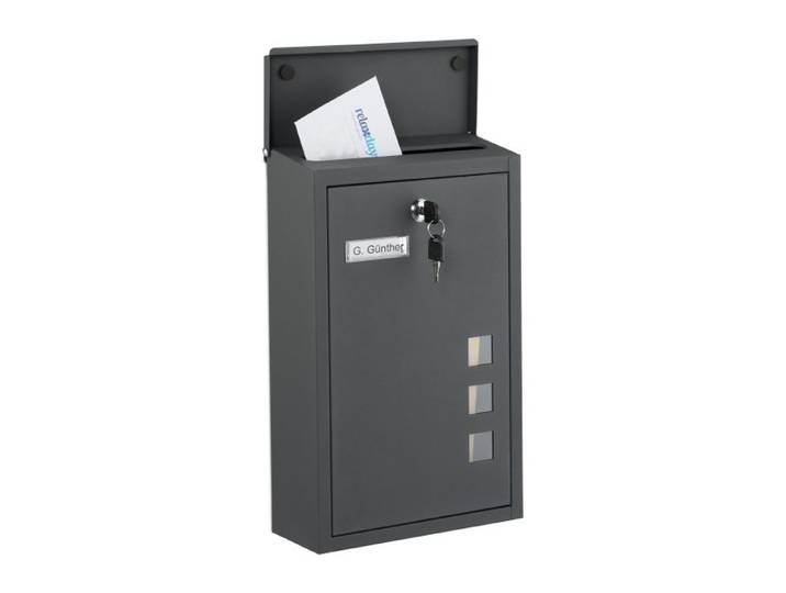 Relaxdays Briefkasten Hochformat
