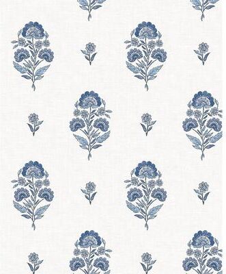 NextWall Floral Spot Premium Matte Non-Woven Peel and Stick Wallpaper