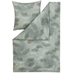 ESTELLA Mako-Jersey-Bettwäsche Isabella 155 x 220 cm Jersey Oliv