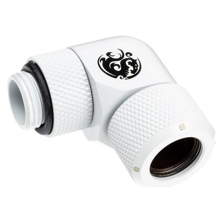 Bitspower Advanced Multi-Link Adapter Anschluss 90 Grad G1/4 Zoll AG auf 12mm AD Hardtube - drehbar (BP-DWE90RMLA12)